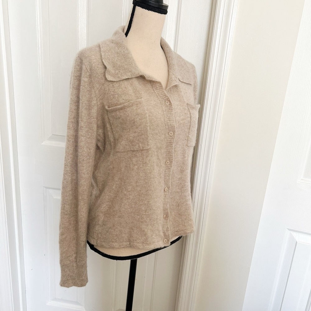 Jason Wu 100% Cashmere Button Down Collared Shirt… - image 2